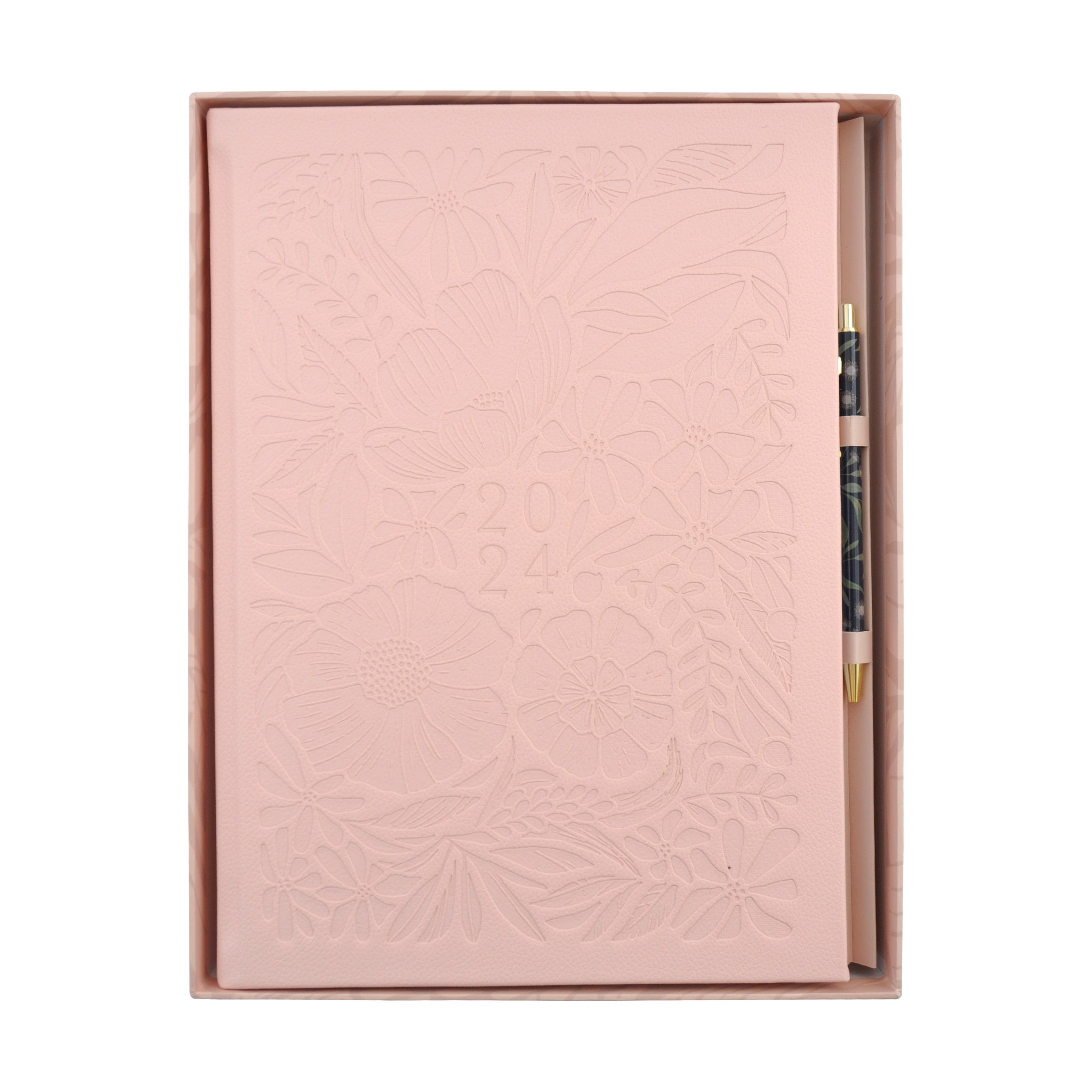 2024 A4 Daily Diary & Pen - Blooming